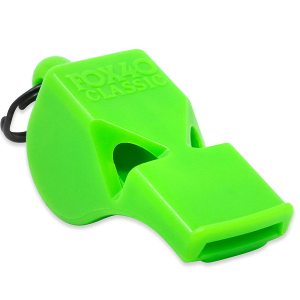 Gwizdek + sznurek Fox-40 Safety Classic zielony bezkulkowy