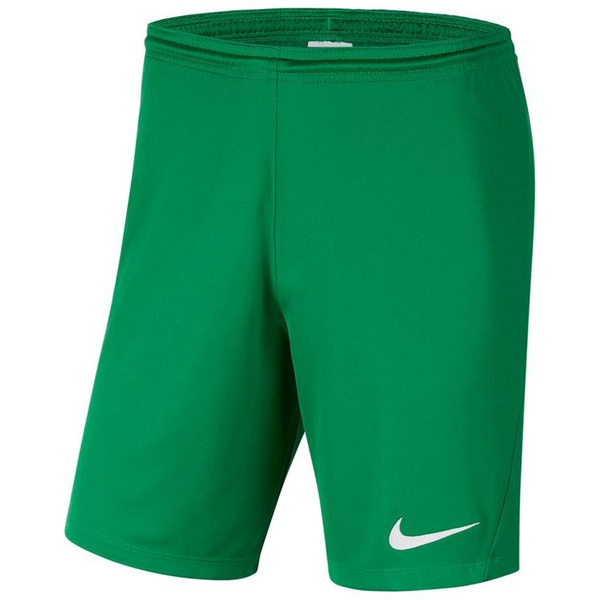 Spodenki dziecięce Nike Dri-FIT Park III zielone poliestrowe