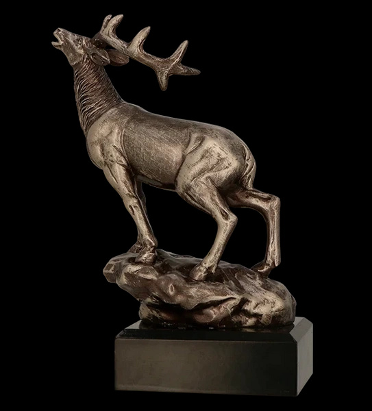 Statuetka odlewana 18cm - JELEŃ - RFST3010/BR
