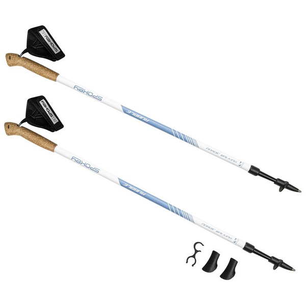 Kije nordic walking 105-135 cm z korkowymi rączkami Spokey