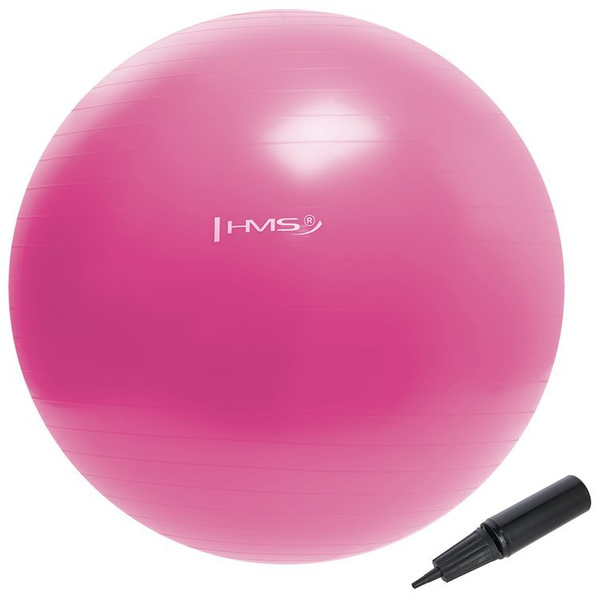 Piłka gimnastyczna fitness HMS YB01 55 CM różowa