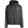 Kurtka męska adidas Essentials Climawarm 3-Stripes Insulated Hooded czarna JM4042