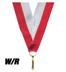 Wstążka do Medalu Tryumf V8 czerwono-biała 11mm