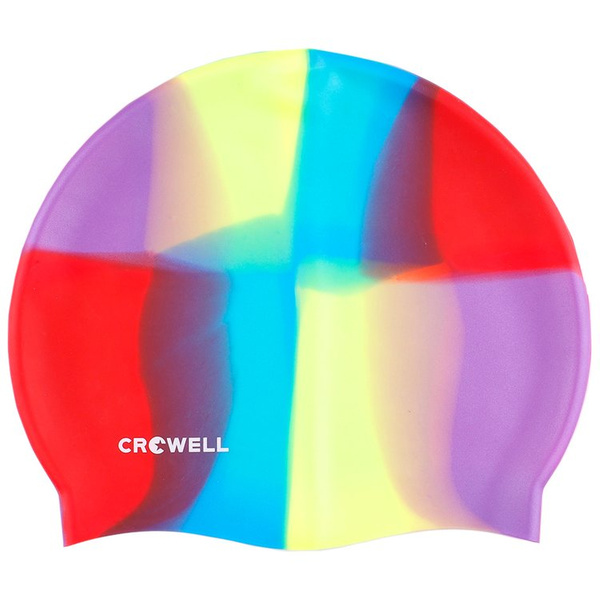 Czepek pływacki silikonowy Crowell Multi Flame kolorowy