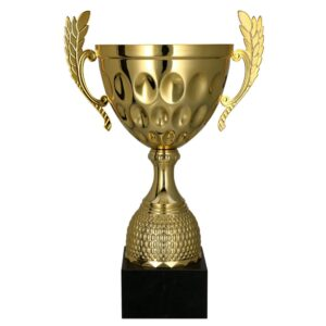 Puchar metalowy złoty z uszami 4233B