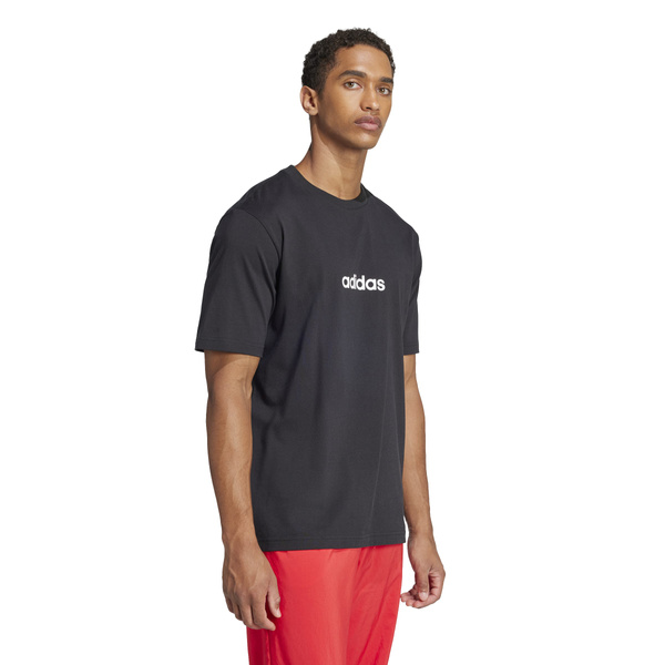 Koszulka męska adidas ESSENTIALS czarna bawełniana