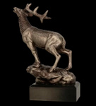 Statuetka odlewana 18cm - JELEŃ - RFST3010/BR