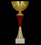 Puchar metalowy złoto - burgundowy H-19,5cm, R-80mm 9272G
