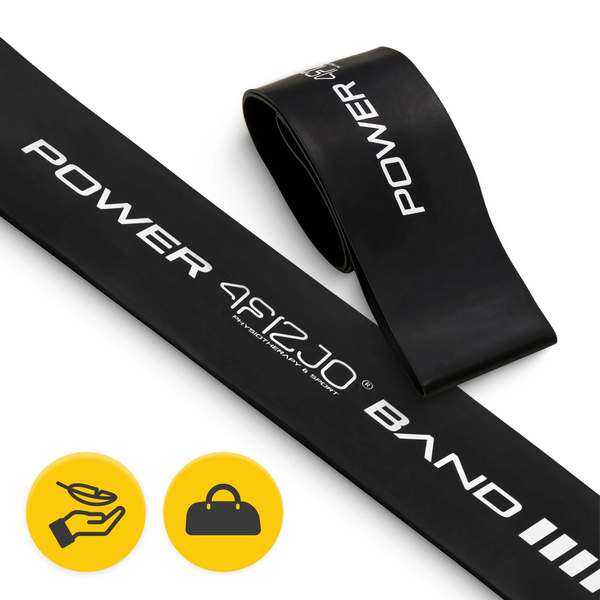 Guma, taśma do ćwiczeń 4Fizjo Mini Power Band 1,2mm bardzo ciężki opór