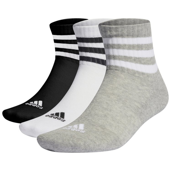 Skarpety damskie, męskie adidas 3-Stripes Cushioned Sportswear Low-Cut 3PP
