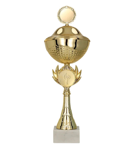 Puchar metalowy z przykrywką H-35cm, R-100mm 8342/DP