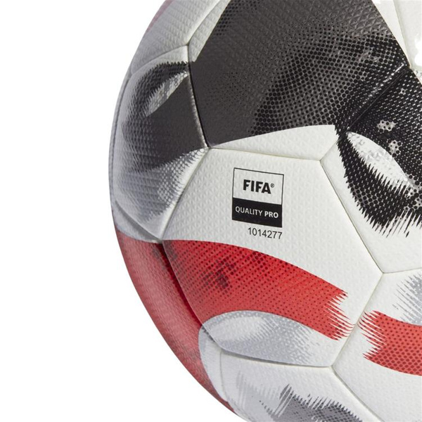 Piłka nożna adidas Tiro Pro biało-szaro-czerwona HT2428