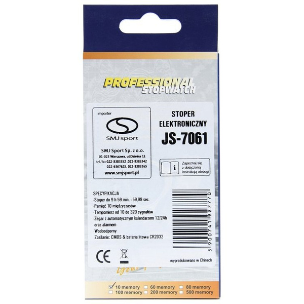 Stoper elektroniczny JS-7061 10 czasów