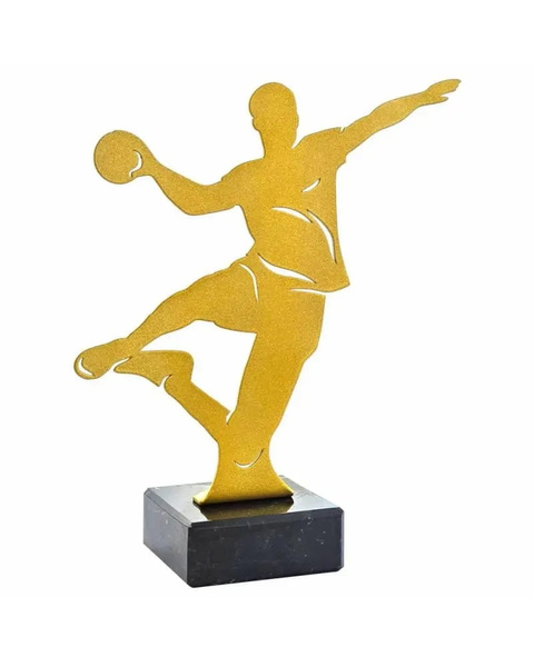 Statuetka metalowa złoto-brązowa PIŁKA RĘCZNA ML-HAN