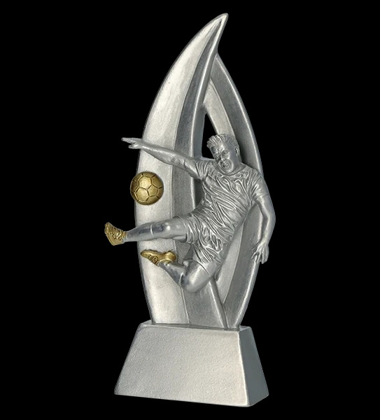 Statuetka odlewana 18cm - PIŁKA NOŻNA STRZELEC - RP6004/S/G