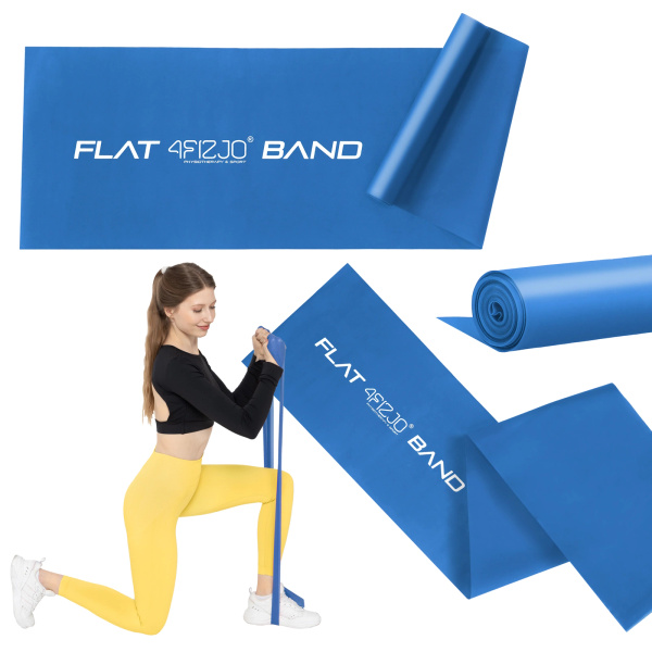 Taśma rehabilitacyjna FLATBAND 2m niebieska