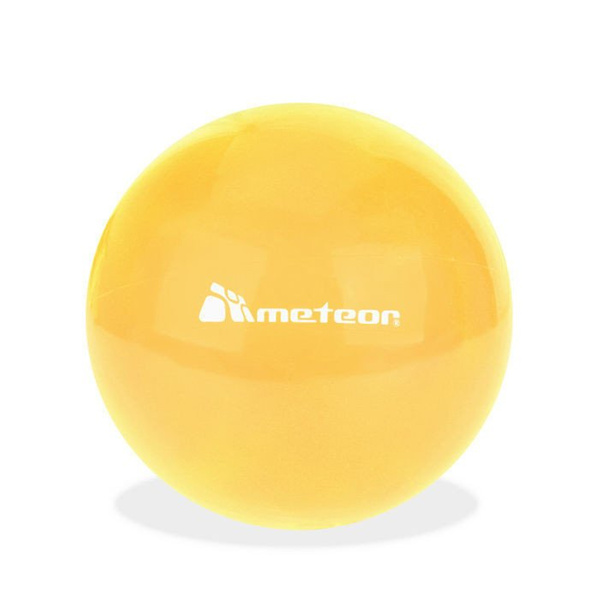 Piłka gimnastyczna fitness METEOR żółta 20 cm