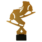 Statuetka metalowa złota ŁYŻWIARSTWO ML-FSK3