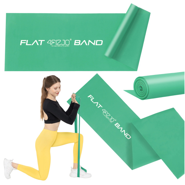 Taśma rehabilitacyjna FLATBAND 2m zielona