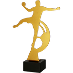 Statuetka metalowa złoto-brązowa PIŁKA RĘCZNA ML-HAN