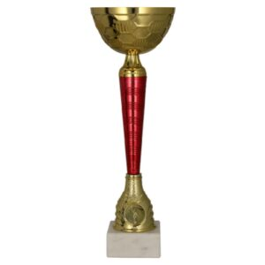 Puchar metalowy złoto-czerwony uniwersalny 9290