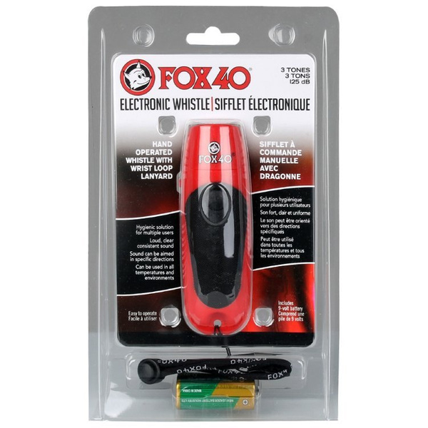 Elektroniczny gwizdek FOX 40 ELECTRONIC czerwony 125dB