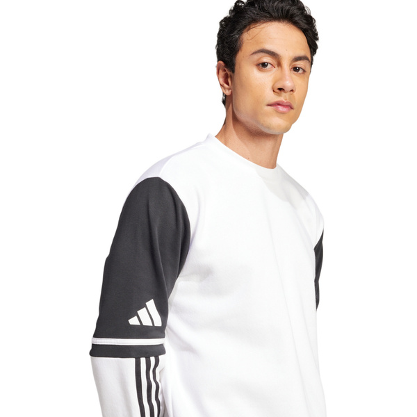 Bluza męska adidas Squadra 25 Sweat Crew biało-czarna JD2959