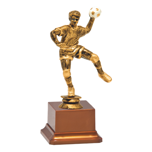 Statuetka metalowa złoto-brązowa PIŁKA RĘCZNA RF692/G