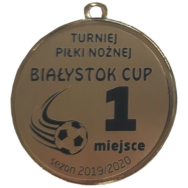 Nadruk Laminat na medal dedykacja 50mm