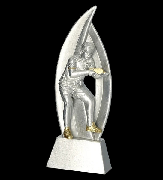 Statuetka odlewana 18cm - tenis stołowy
