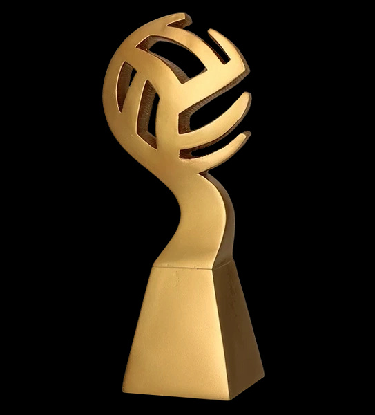 Statuetka  odlewana 23cm - SIATKÓWKA - RP5012-23/G