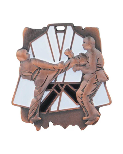 Medal metalowy brązowy KARATE M08/B