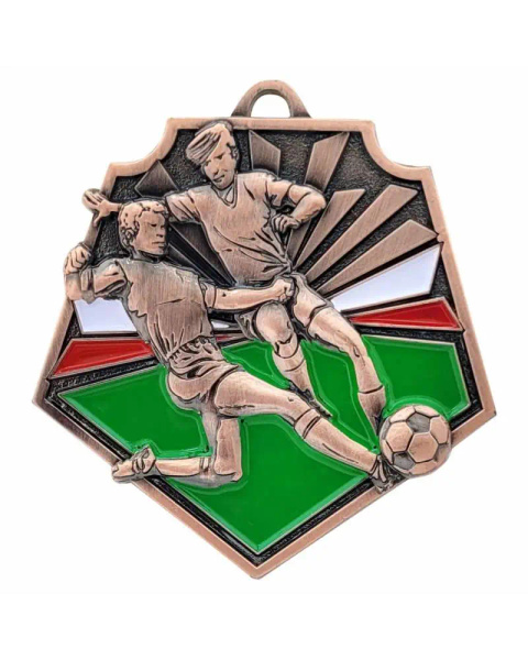 Medal metalowy brązowy PIŁKA NOŻNA M98/B
