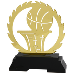 Statuetka metalowa złota KOSZYKÓWKA L238
