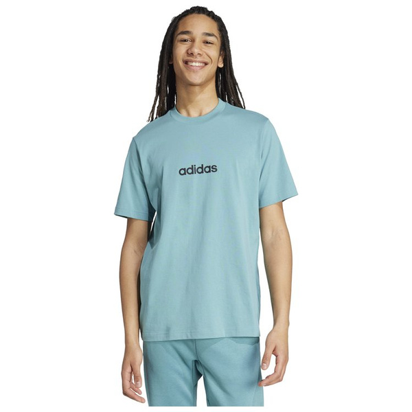 Koszulka męska adidas ESSENTIALS miętowa bawełniana