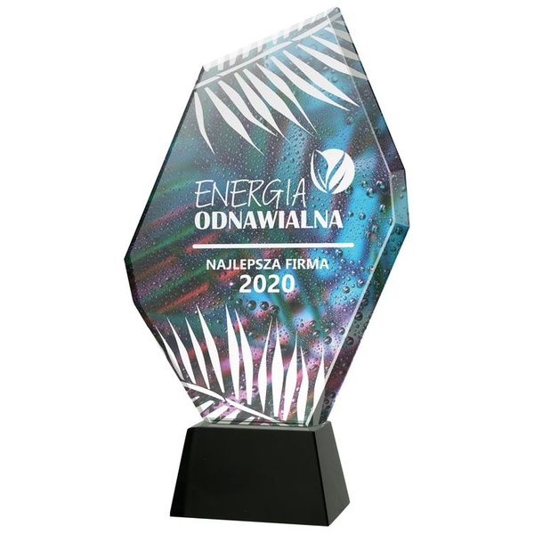 Trofeum szklane z Etui C069