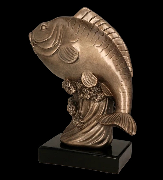 Statuetka odlewana 29,5cm - RYBA - RFST2095/BR