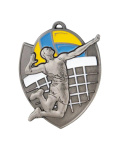 Medal metalowy srebrny SIATKÓWKA M10/S