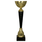 Puchar metalowy złoto-czarny uniwersalny 9289