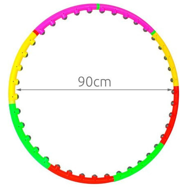 Hula Hop Iso Trade z masażerem 100cm kolorowe