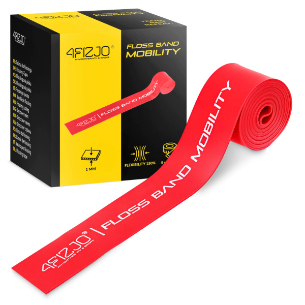 Taśma rehabilitacyjna do ćwiczeń niebieska 1,5m