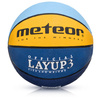Piłka koszykowa Meteor LayUp 3 błękitno-żółto-niebieska 07082