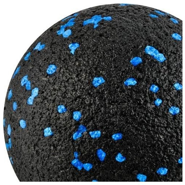 Piłka do masażu ćwiczeń 8 cm czarno-niebieska