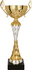 Puchar metalowy złoto-srebrny - MALIK T-M H-41cm, R-140mm 7124A