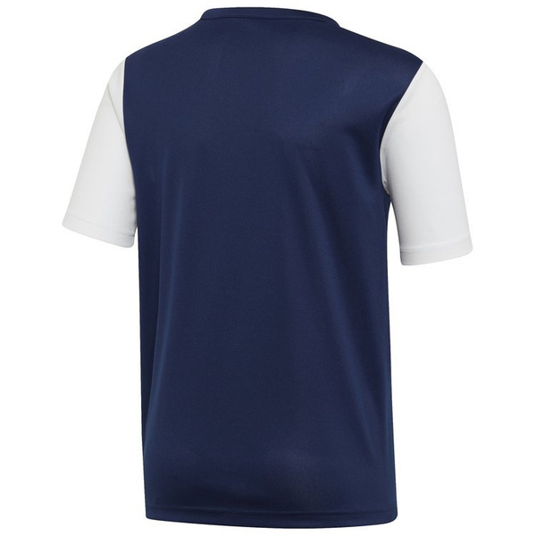 Koszulka dziecięca adidas Estro 19 biało-granatowa piłkarska, sportowa