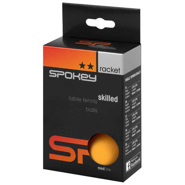 piłeczki do tenisa stołowego do gry rekreacyjnej pomarańczowe (6 szt.) Spokey SKILLED 2* orange