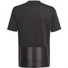 Koszulka dla dzieci adidas Striped 21 Jersey czarno-szara GN7634