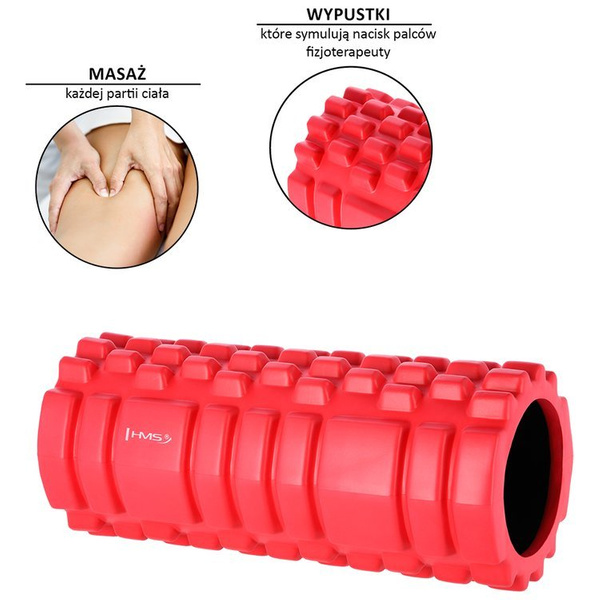 Wałek Roller HMS Fitness FS103 33cm czerwony