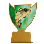 Statuetka metalowa złota WĘDKARSTWO SL-FIS