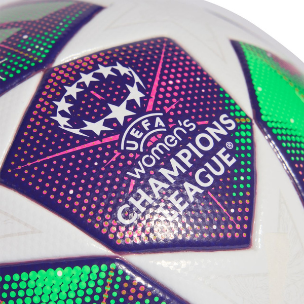 Piłka nożna adidas W UCL 25/26 League Stage League fioletowo-zielono-biała JP1576